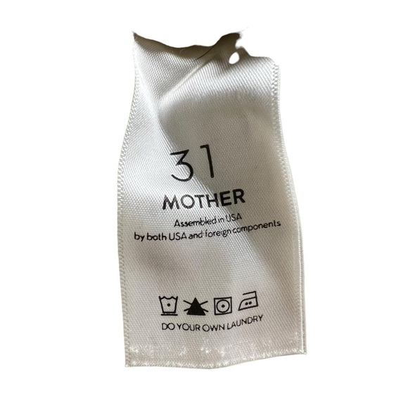 MOTHER High Paper Bag Waist Khaki Tan Pants Size 31 Yo-yo Ruffle Greaser Ankle - Picture 7 of 13